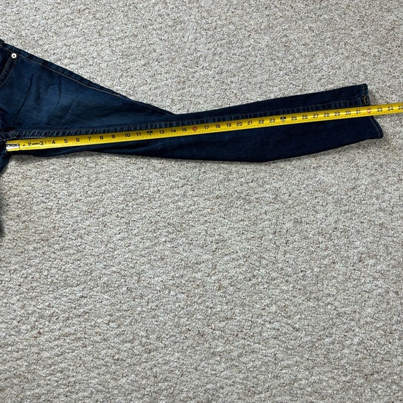 True Religion Skinny Jeans With Flaps Womens 28 Low Rise Blue Denim Dark Wash - Picture 11 of 13